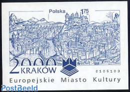 Poland 2000 Krakau Cult. Capital S/s Imperforated, Mint NH, History - Europa Hang-on Issues - Ongebruikt
