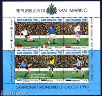 San Marino 1990 World Cup Football S/s, Mint NH, Sport - Football - Neufs