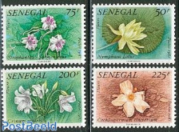 Senegal 1982 Flowers 4v, Mint NH, Nature - Flowers & Plants - Sénégal (1960-...)