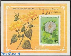 Sao Tome/Principe 1979 Flowers S/s, Mint NH, Nature - Flowers & Plants - Sao Tome And Principe