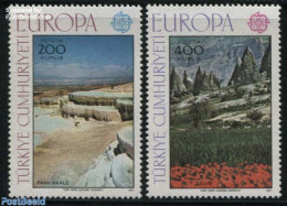 Türkiye 1977 Europa, Landscapes 2v, Mint NH, History - Europa (cept) - Geology - Other & Unclassified