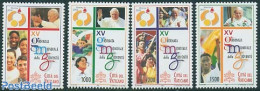 Vatican 2000 World Youth Day 4v, Mint NH - Nuevos