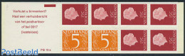 Netherlands 1971 2x5,6x15c Booklet, Phosphor, Text: Verhuist U Binn, Mint NH, Stamp Booklets - Ungebraucht