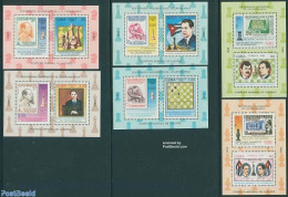 Cuba 1988 J.R. Capablanca, Chess 6 S/s, Mint NH, Sport - Chess - Stamps On Stamps - Ongebruikt