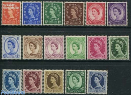 Great Britain 1952 Definitives 17v (WM ER With Round Top Crown), Mint NH - Unused Stamps