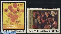 Korea, North 1988 Filacept 2v, Mint NH, History - Sport - Netherlands & Dutch - Chess - Modern Art (1850-present) - Vi.. - Geografia