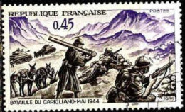 France Poste Obl Yv:1601 Mi:1668 Bataille De Garigliano (TB Cachet Rond) (Thème) - WW2
