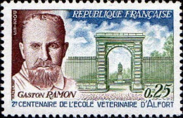 France Poste N** Yv:1527 Mi:1584 Gaston Ramon Ecole Veterinaire D'Alfort (Thème) - Geneeskunde