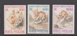 Vatican City S 726-728 1982 400th Death Anniversary Of St Teresa Of Avila .mint Never Hinged - Unused Stamps