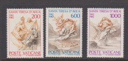 Vatican City S 726-728 1982 400th Death Anniversary Of St Teresa Of Avila .mint Never Hinged - Ongebruikt