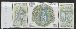 Vatican City S 723-25 1982 500th Death Anniversary Of Luca Della Robbia.mint Never Hinged - Unused Stamps