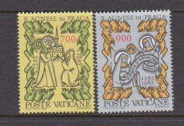 Vatican City S 721-22 1982 700th Death Anniversary Of St Agnes Of Prague.mint Never Hinged - Neufs