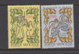 Vatican City S 721-22 1982 700th Death Anniversary Of St Agnes Of Prague.mint Never Hinged - Nuovi