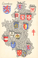 BELGIQUE - Luxembourg - Armoiries Des Provinces Belges - Colorisé - Carte Postale Ancienne - Autres & Non Classés