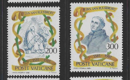 Vatican City S 707-08 1981 6th Centenary Death Of Ruusbroec.mint Never Hinged - Ungebraucht