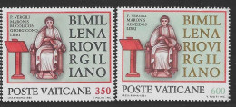 Vatican City S 701-02 1981 Binillenary Birth Of Virgil.mint Never Hinged - Neufs