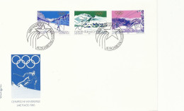 Liechtenstein (3484): FDC Sport Olympic Games Lake Placid 1980 - FDC