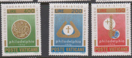 Vatican City S 608-610 1976 Eucharistic Congress.mint Never Hinged - Unused Stamps