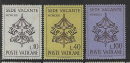 Vatican City S 375-377 1963 Interregnum.mint Never Hinged - Ongebruikt