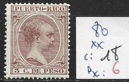 PUERTO RICO 80 ** Côte 18 € - Porto Rico