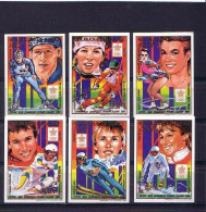 Olympics 1988 - Figure Skate - GUINEA - Set Imperf. MNH - Inverno1988: Calgary