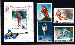 Olympics 1988 - Figure Skate - KOREA - S/S+Set MNH - Inverno1988: Calgary