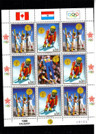 Olympics 1988 - Ski - PARAGUAY - Sheet MNH - Hiver 1988: Calgary