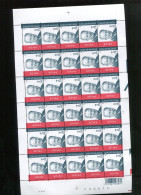 Belgie 2002 3131 Albert II Monarchie Full Sheet MNH Plaatnummer 2 (geplooid Over Perforatie) - 2001-2010