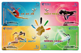 SPORT Puzzle 4 Télécartes Chine China Phonecard  Telefonkarte (P 62) - Chine