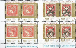 1089 - 1090 Czech Republic Stamp On Stamp: Printing Error 50/50 DOPLATIT And Merkuir 2020 - Nuovi