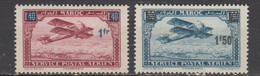 MAROC 1931  P. Aerien  N° 32 / 33 Neuf  X (trace De Charn.) Serie Complète. - Poste Aérienne