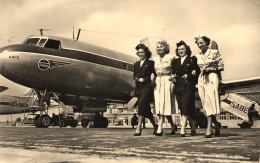 Aviation * Melsbroek , Belgique * Groupe Charmant D'hotesses De L'air * Avion Compagnie Aérienne Aéroport - 1946-....: Modern Tijdperk