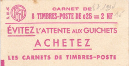 Carnet MARIANNE A LA NEF 8  TIMBRES - Altri & Non Classificati