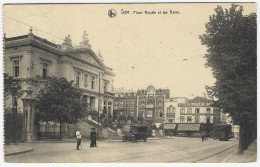 SPA : Place Royale Et Les Bains - Belle Animation -1924 - Spa