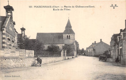 18-MAISONNAIS- ROUTE DE CHÂTEAUMEILLANT ECOLE DE FILLLES - Autres & Non Classés