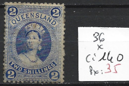 QUEENSLAND 36 * Côte 140 € - Used Stamps