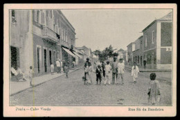 CABO VERDE - PRAIA - Rua Sá Da Bandeira. ( Ed.Typ. Annuario Commercial) Carte Postale - Capo Verde