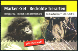 44I MH Tiere Gorilla Und Nashorn, ENGE Perforation, Postfrisch ** - 2001-2010