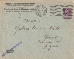 Suisse Entier Postal Privé Bern 1918 - Interi Postali