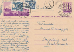 Suisse Entier Postal Illustré Lausanne Taxé En Autriche 1936 - Interi Postali