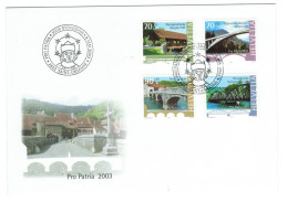 Suisse// Schweiz // Switzerland // Pro-Patria // FDC Série Pro-Patria 2003 - Covers & Documents