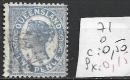 QUEENSLAND 71 Oblitéré Côte 0.50 € - Used Stamps