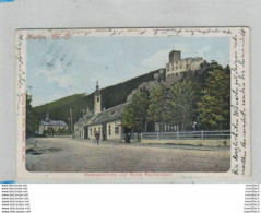 Baden - Helenenkirche Und Ruine Rauhenstein 190? - Mann Mit Fahrrad - Baden Bei Wien