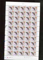 Belgie 2653 PRE819 Andre Buzin Birds Volledig Vel MNH Plaatnummer 1 22/5/1996 - 1991-2000