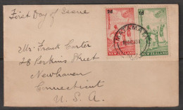 New Zealand 1939 Health Stamps FDC (Addressed To USA) - FDC