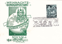 CHRISTMAS ,    COVERS WITH SPECIAL STAMP   1965  AUSTRIA - Christmas