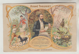 CPA CELEBRITE ECRIVAIN PUBLICITE CHOCOLAT LOMBART -- ANDRE THEURIET Poète Romancier 1833/1907 - Schriftsteller