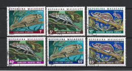 Madagascar 1973 Cameleons  Y.T. 523/528 (0) - Madagascar (1960-...)