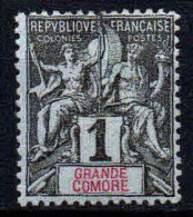 Grande Comore   - 1897 -  Type Sage  - N° 1  -  Neuf * - MLH - Nuovi