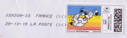 MON TIMBRE EN LIGNE " IDEFIX - MDR Mort De Rire " Oblitéré Sur Enveloppe Entière (3103)_Ti2605 - Oblitérés